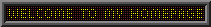 welcome to my homepage