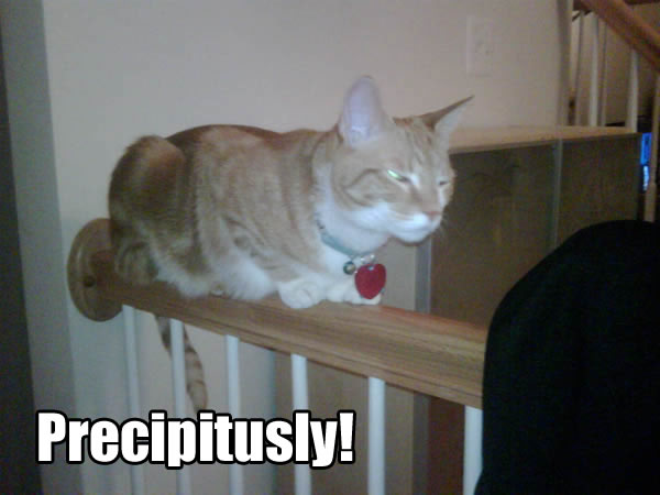 Precipitusly!