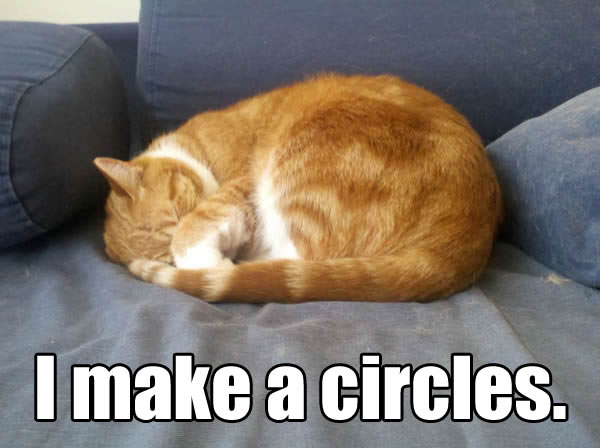 I make a circles.