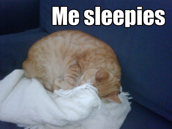 Me sleepies
