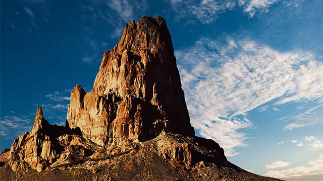 Generic Pointy Mountain in Winter